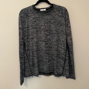 Rag & Bone Greg Long Sleeve Top with Zipper Detailing